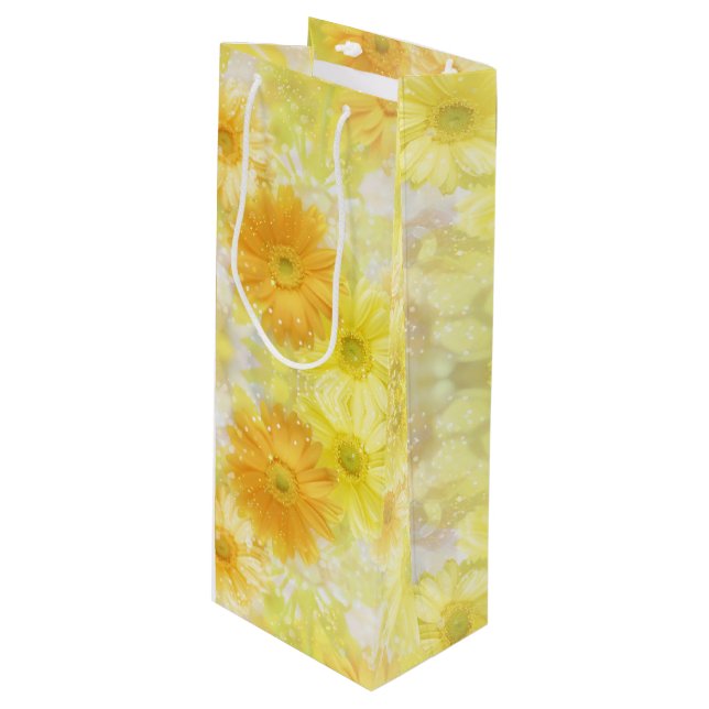 Gula blommor Gift Bag (Framsidan Vinklad)