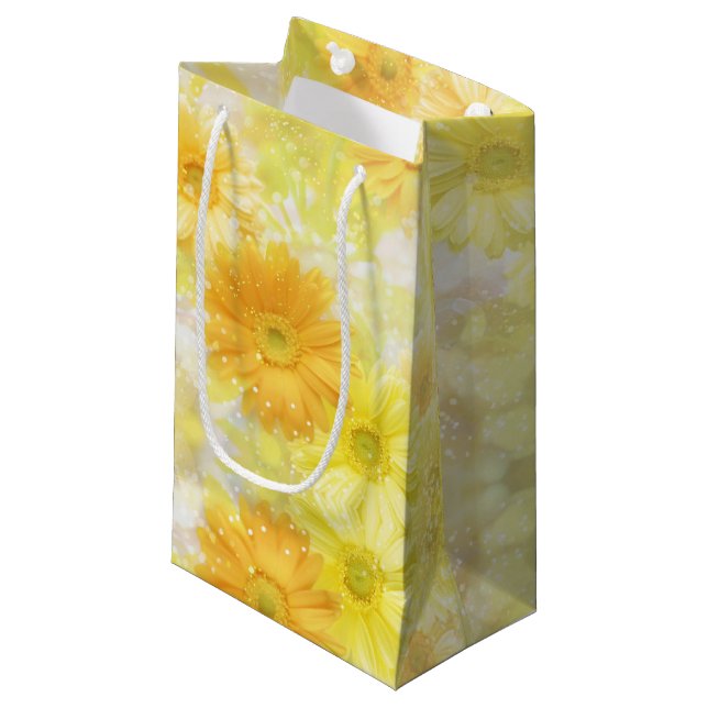 Gula blommor Gift Bag (Framsidan Vinklad)