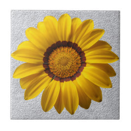 Gula blommor, grått-stenmurens struktur bakgrund kakelplatta