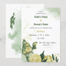 gula blommor greenery bröllop