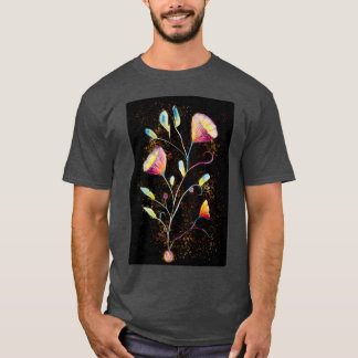 Gula blommor i rymden t shirt