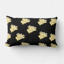 Gula blommor kastkudde