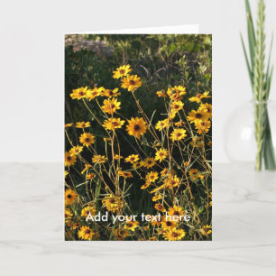 Gula blommor kort