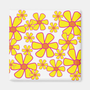 Gula blommor Magnet
