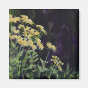 Gula blommor magnet