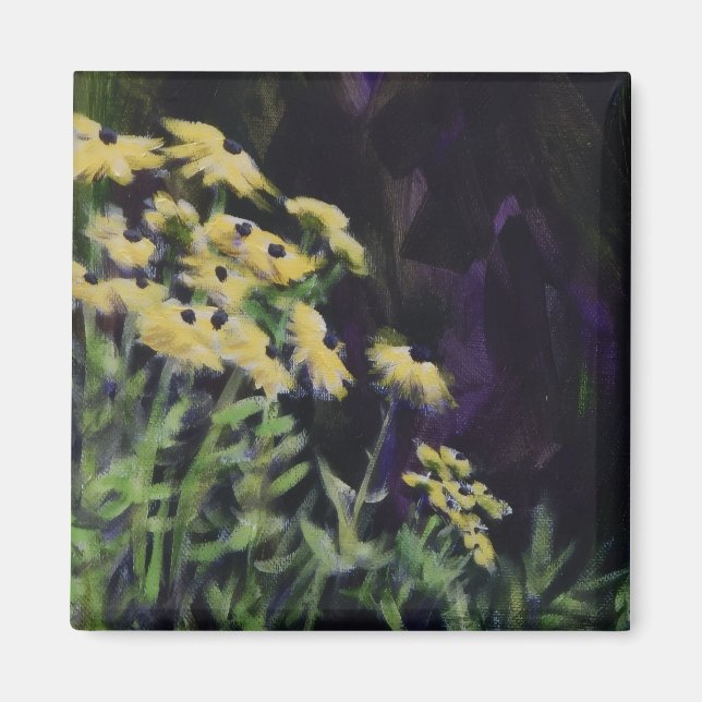 Gula blommor magnet (Framsidan)