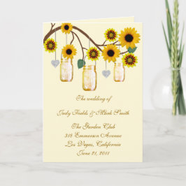 Gula blommor Mason Burk-programkort Program