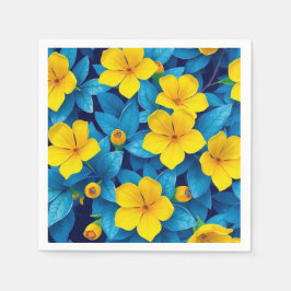 Gula blommor-Medelhavet Pappersservett