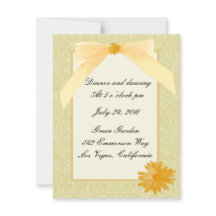 Gula Blommor Mottagarkort