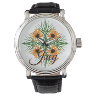 Gula blommor Namn mors dag Armbandsur