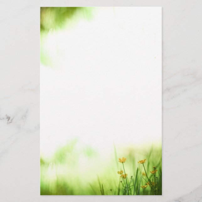 Gula blommor Nature Photo Brevpapper (Framsida)