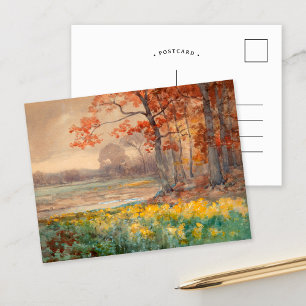 Gula blommor på en grå dag Julian Onderdonk Vykort