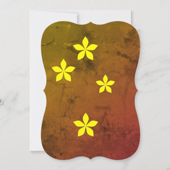 Gula blommor på grått-bakgrund (Framsida)