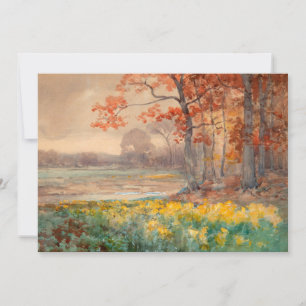Gula blommor på Grått Day Julian Onderdonk