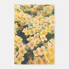 Gula blommor post-it block