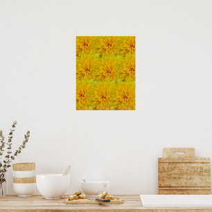 Gula blommor poster