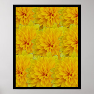 Gula blommor poster