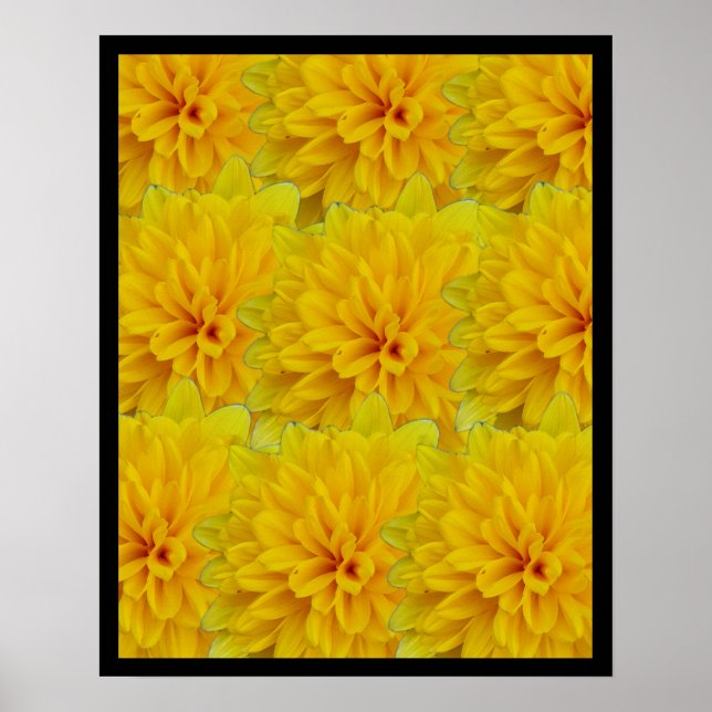 Gula blommor poster (Framsidan)