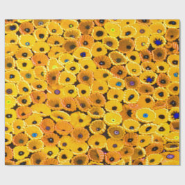 gula blommor presentpapper