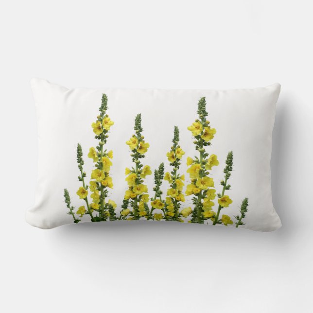 Gula blommor Reversibel Land Dekorativ kudde (Framsida)