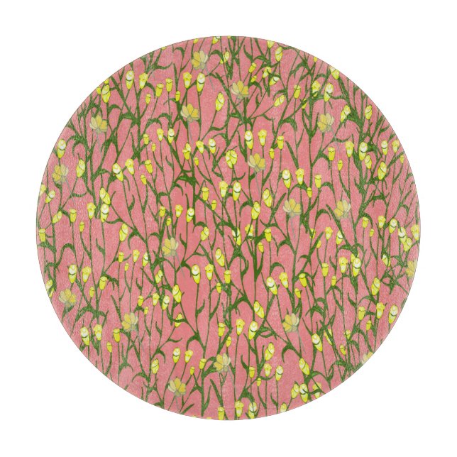 Gula blommor Rosa - Vintage i bakgrunden (Framsidan)