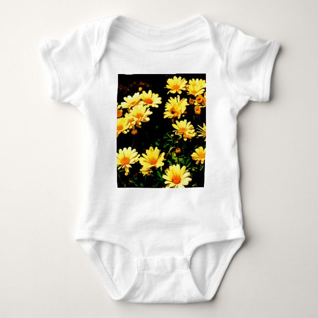 Gula blommor t-shirt (Framsida)