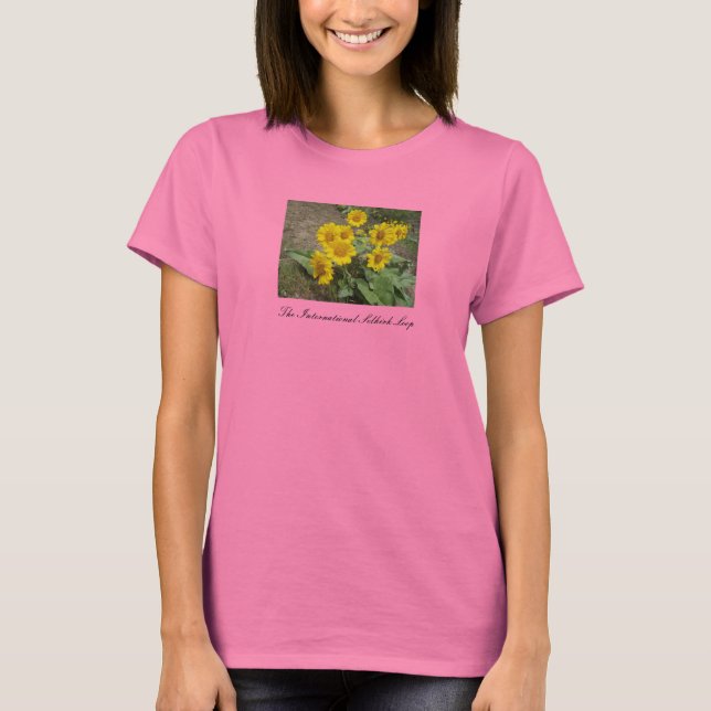 Gula blommor t shirt (Framsida)