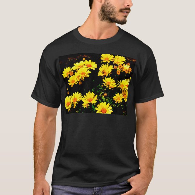 Gula blommor t shirt (Framsida)