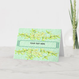gula blommor tack kort