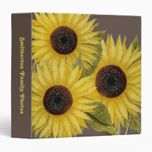 Gula Bruna Solros Familjefoton