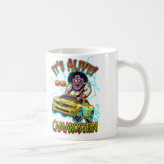 Gula Chevy Camaro SS dubblerar sidmuggen Kaffemugg