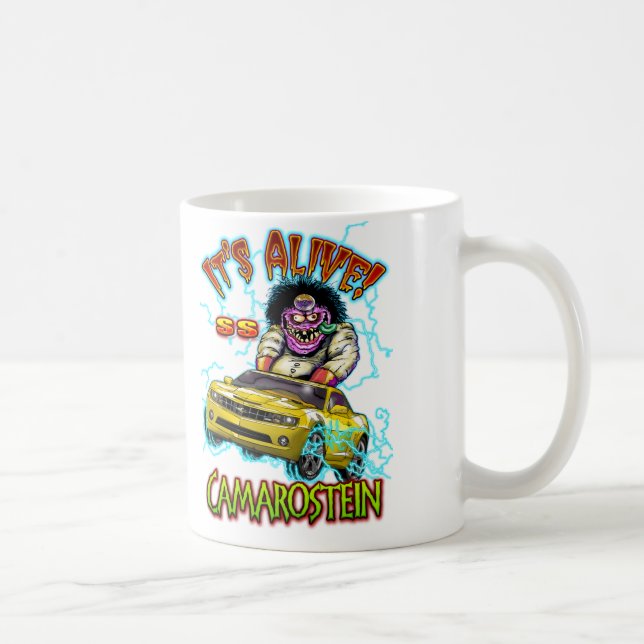 Gula Chevy Camaro SS dubblerar sidmuggen Kaffemugg (Höger)