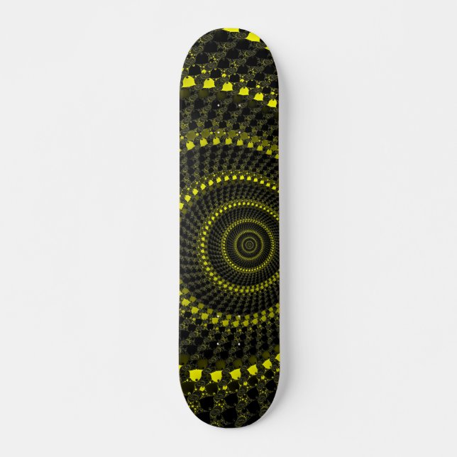 Gula Cirklar Skateboard Bräda 20,5 Cm (Framsida)