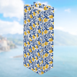 Gula citron Blått lövverk Medelhavet Amalfi