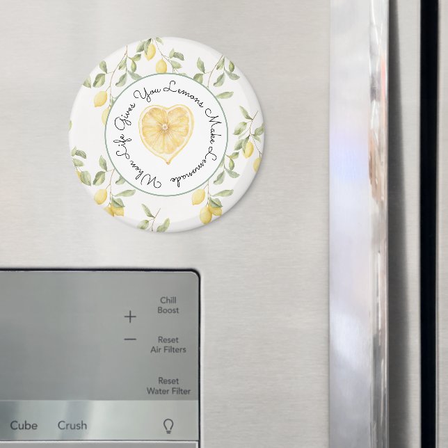 Gula citroner frukt lemonad magnet (In Situ (Fridge))