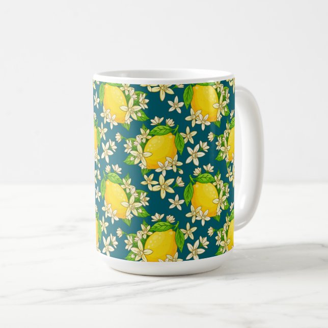 gula citroner kaffemugg (Framsida höger)