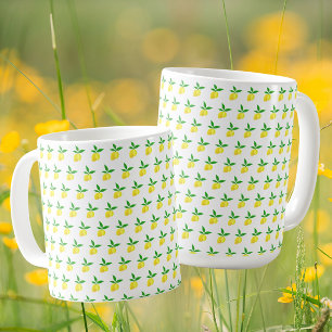 Gula citroner kaffemugg