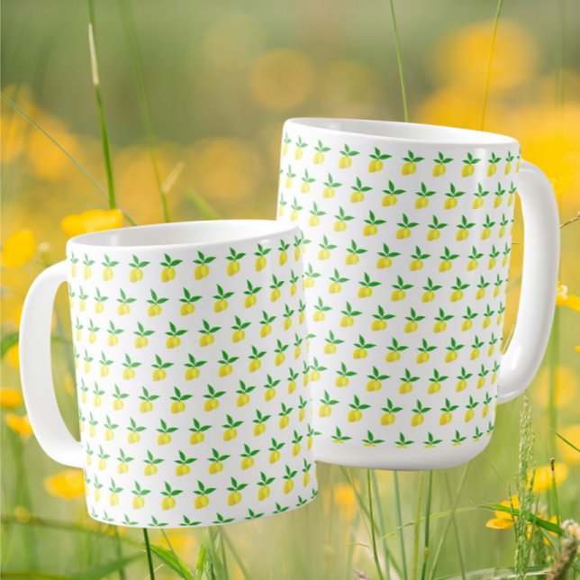 Gula citroner  kaffemugg (Ditsy little lemons are so cute!)