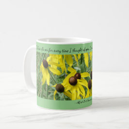Gula Coneflowers Tankar om Dig Kaffe Mugg