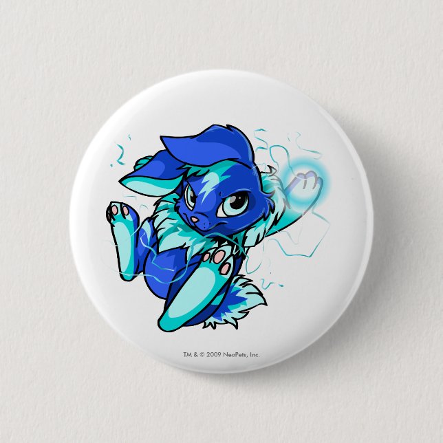 Gula Cybunny med stjärnor Knapp (Framsida)