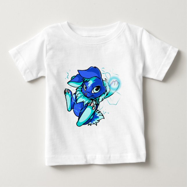 Gula Cybunny med stjärnor Tee (Framsida)