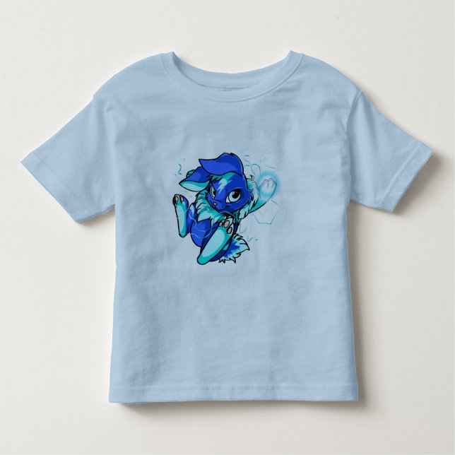 Gula Cybunny med stjärnor Tee (Framsida)