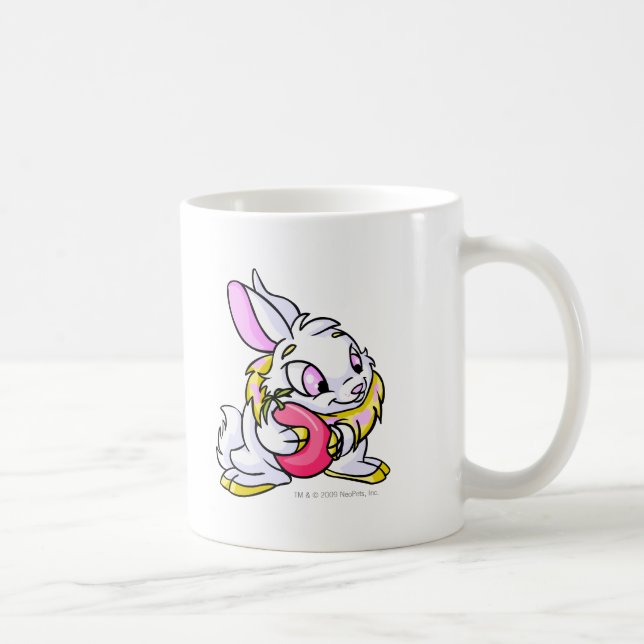 Gula Cybunny som kramar Negg Kaffemugg (Höger)