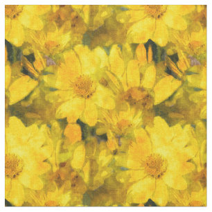 Gula daisyblommor tyg