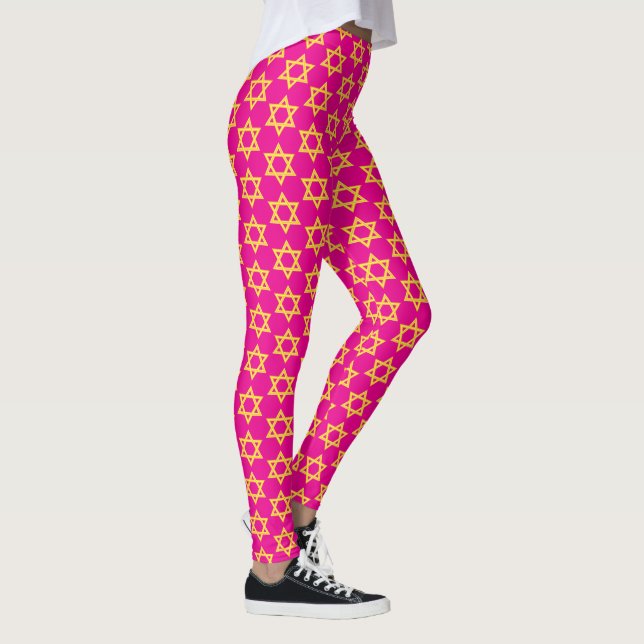 Gula Davidstjärnan Leggings (Höger)