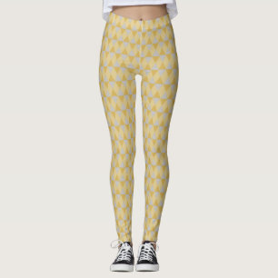 Gula diamanter leggings