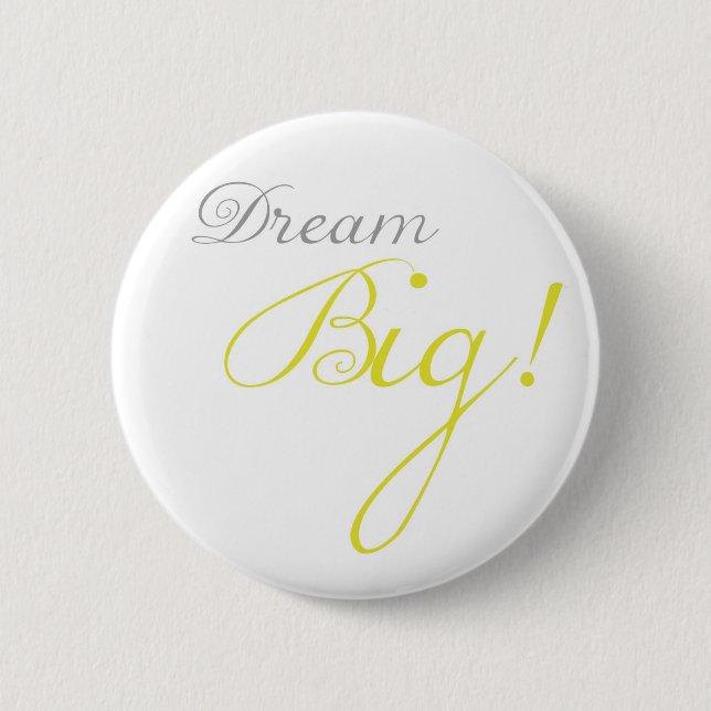 Gula dröm- stora Motivational knäppas Knapp (Framsida)