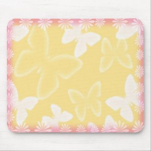 Gula fjärilar Mousepad Musmatta