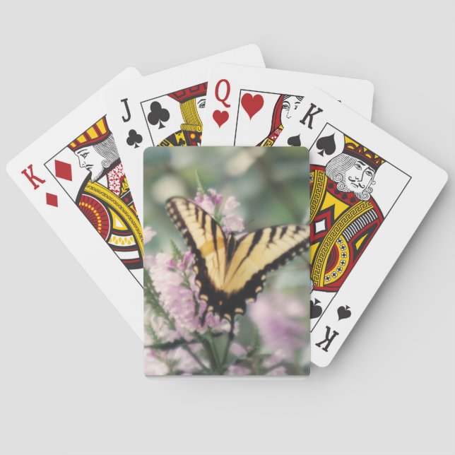 Gula Fjärilspelkort Casinokort (Baksidan)