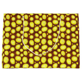 Gula fläckar på brunt